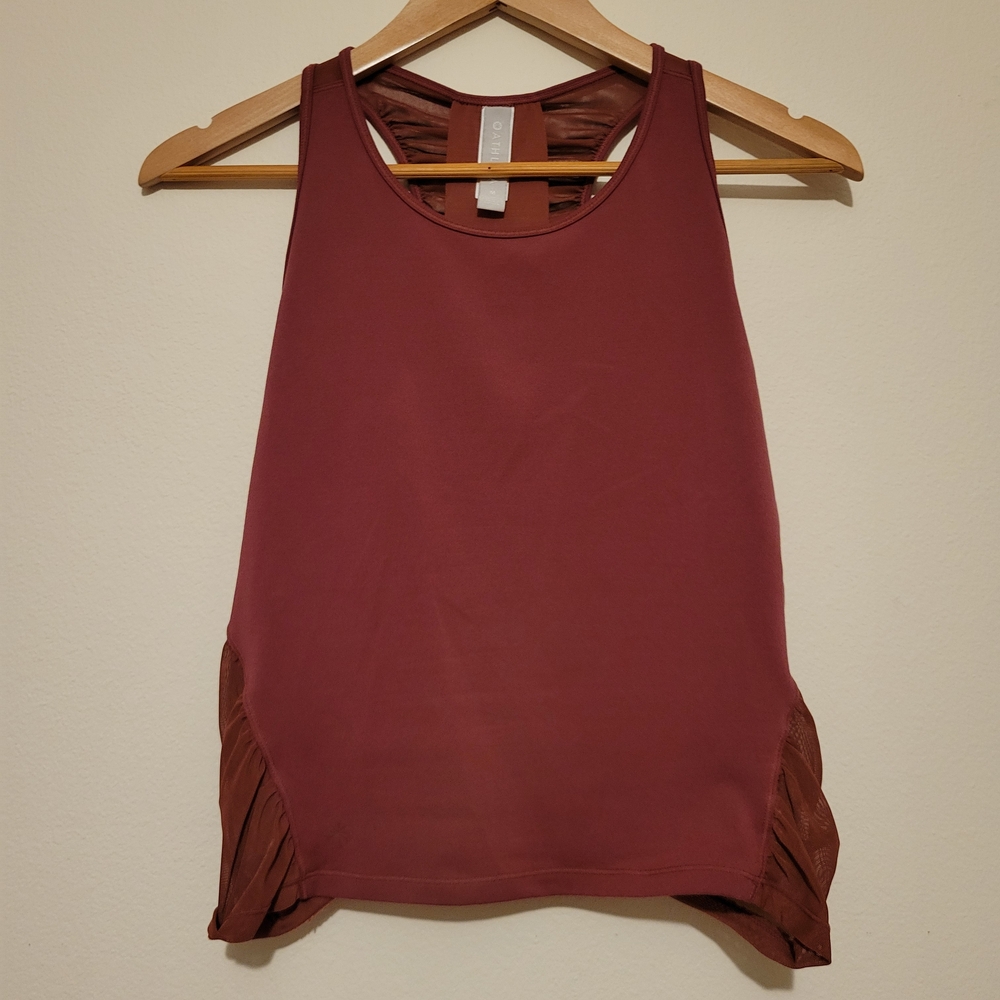 Athleta Bakasana Crop Mesh Racerback Tank Top Size M